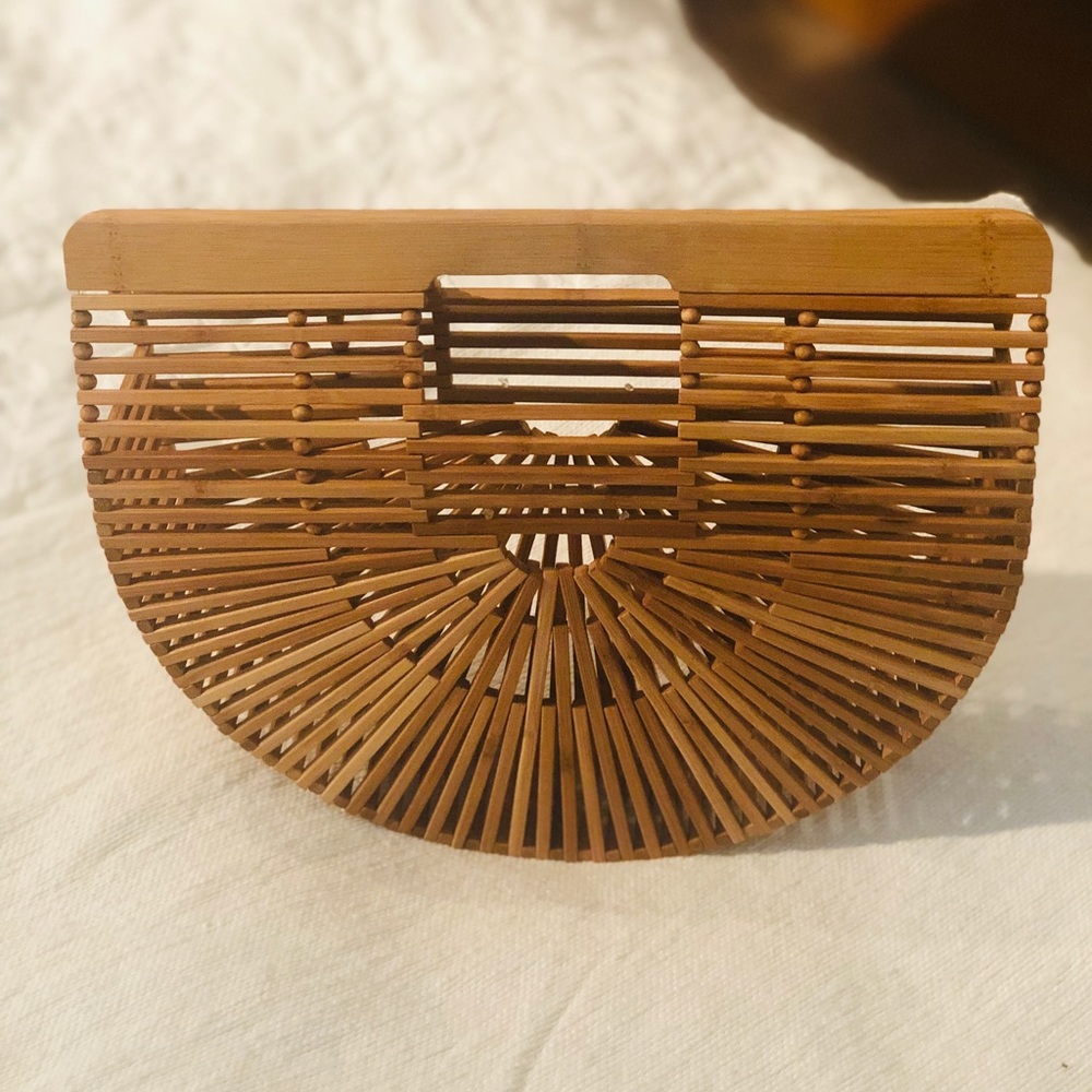 Cult Gaia Ark Bamboo Bag, Size Small
